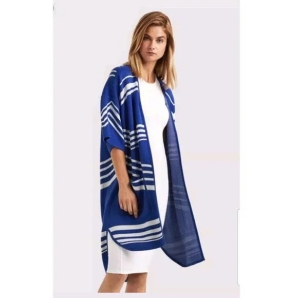 KIT AND ACE Black Studio Silk/Cashmere Cardigan Open Longlined Knit Sweater XS/S - Picture 4 of 5